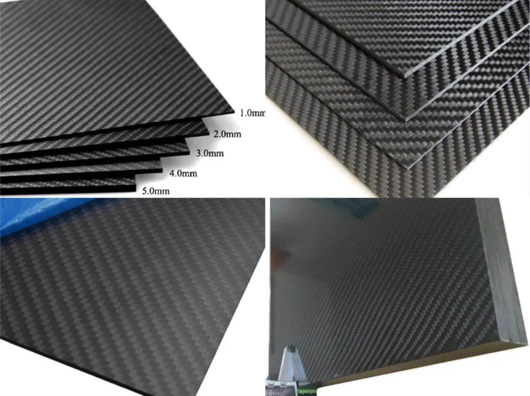 50mm Thick Carbon Fiber Plate with Plain Matt Finish