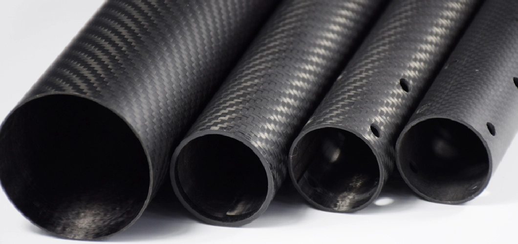 Pattern 63mm 3K Twill Weave Carbon Fiber Tube