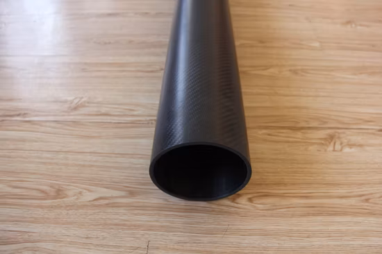 Campioni gratuiti Tubo in fibra di carbonio con finitura opaca / lucida 3K tinta unita / saia dalla fabbrica cinese