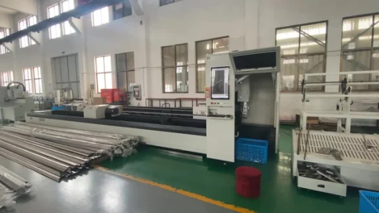 Tagliatrice laser per tubi in fibra CNC da 6000 W per tagli diversi